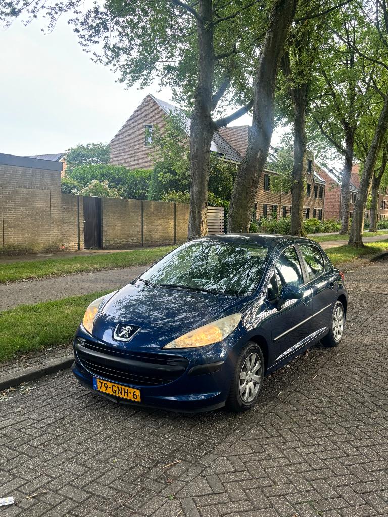 Peugeot 207 1.4 5DRS 2008 Blauw, Auto's, Stof, 1360 cc, Zwart, 4 cilinders