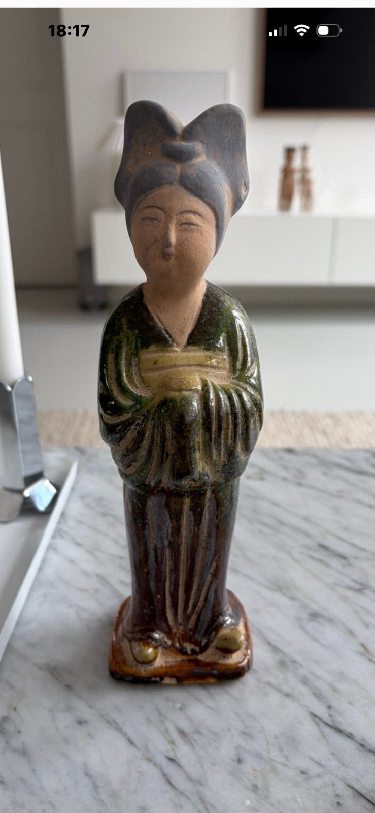 Chinese  Tang Dynasty Style Female Figure Tomb Terracotta, Ophalen of Verzenden