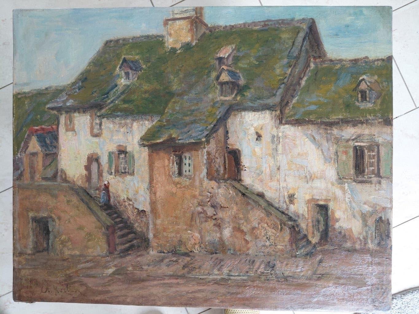 Anna Kerling 1862-1955, Franse huizen, ca1900, Ophalen