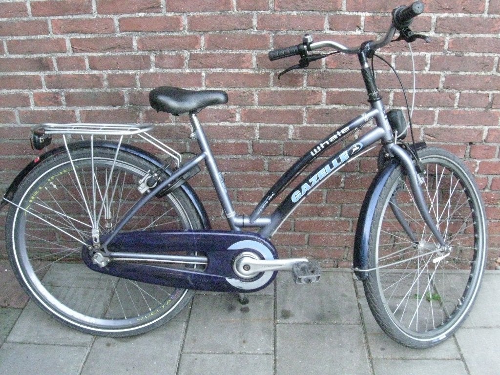 3xGazelle/Aldo meisjesfiets 3v wiel 24/16" Fr 38/26/24, Fietsen en Brommers, Fietsen | Meisjes, Ophalen, Gebruikt, ALPINA, Versnellingen