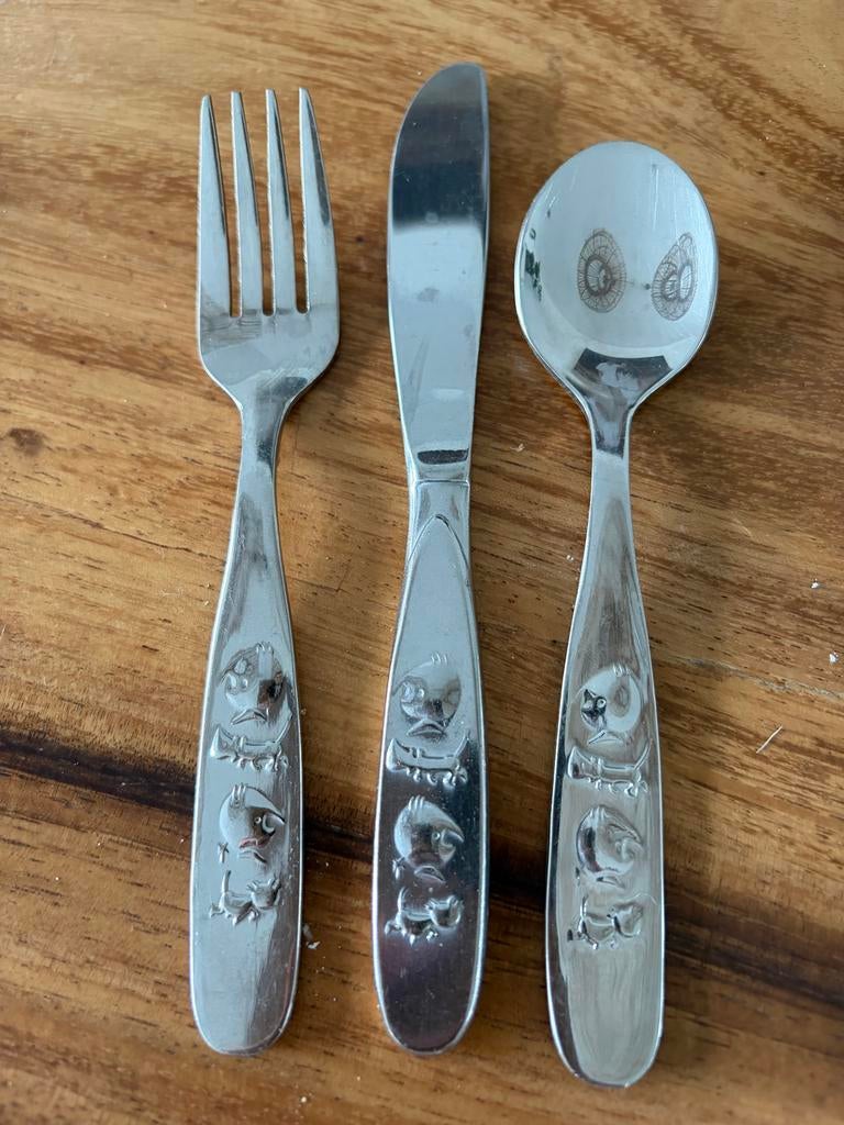 Jip en Janneke kinderbestek set (vork, mes, lepel), Ophalen of Verzenden