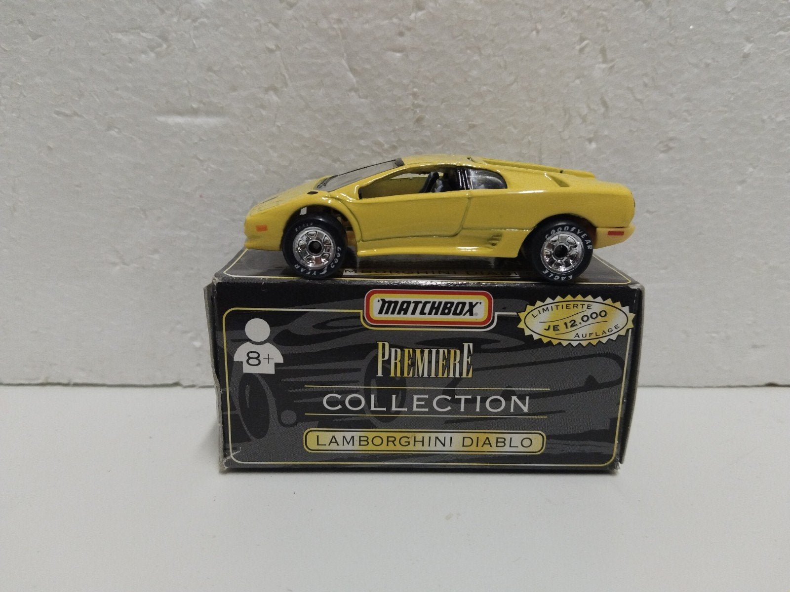 Matchbox Premiere Coll. Lamborghini Diablo boxed 3INCH, Ophalen of Verzenden, Zo goed als nieuw, Auto, Matchbox