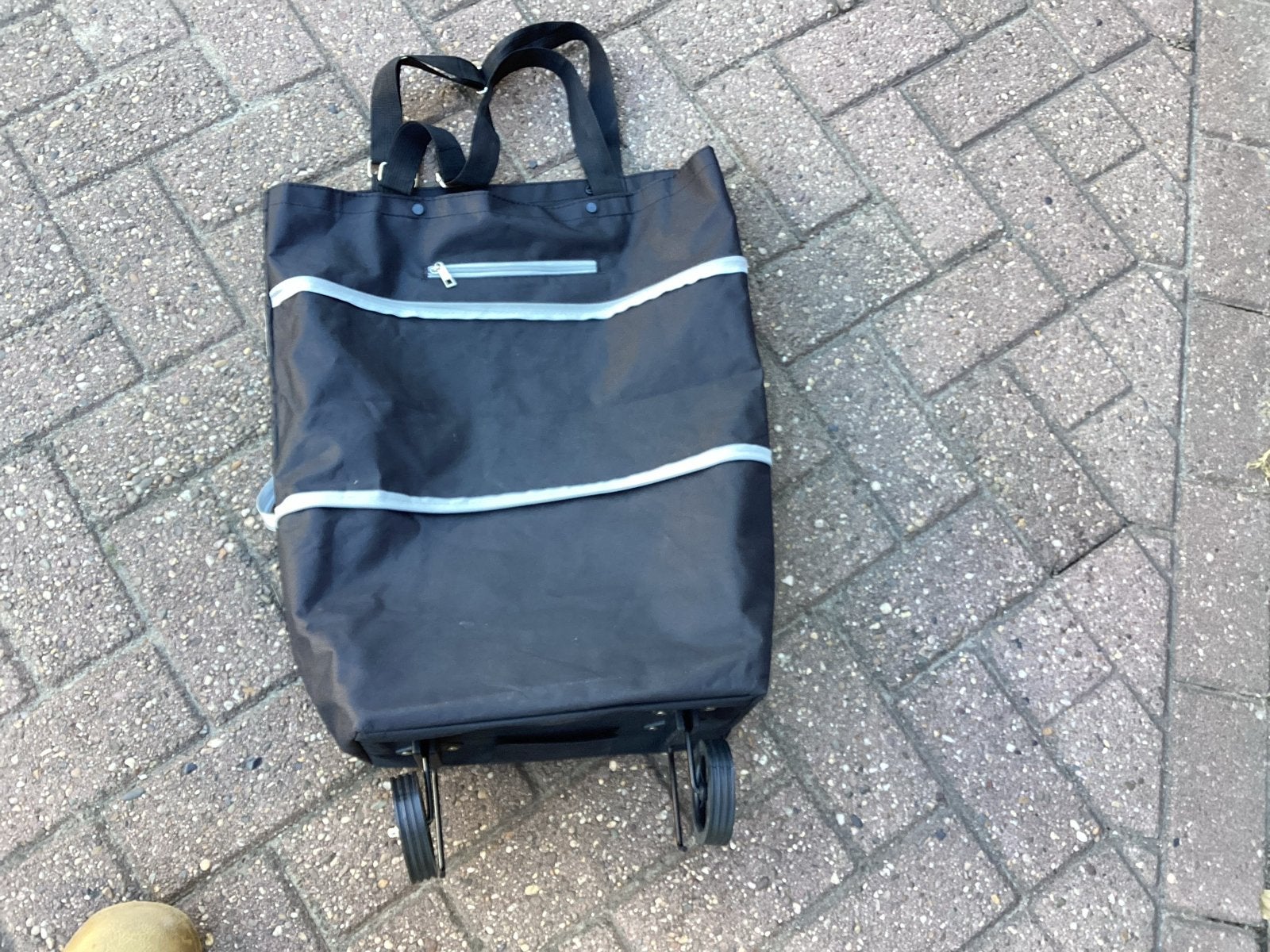 Opvouwbare Shopper op Wielen - Handig voor Boodschappen, Ophalen of Verzenden, Gebruikt, Zwart, Shopper
