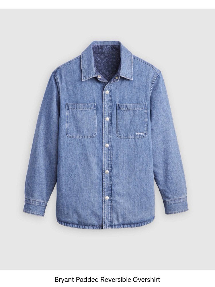 Levi’s Bryant padded overshirt overhemd jas als nieuw, Ophalen of Verzenden, Zo goed als nieuw