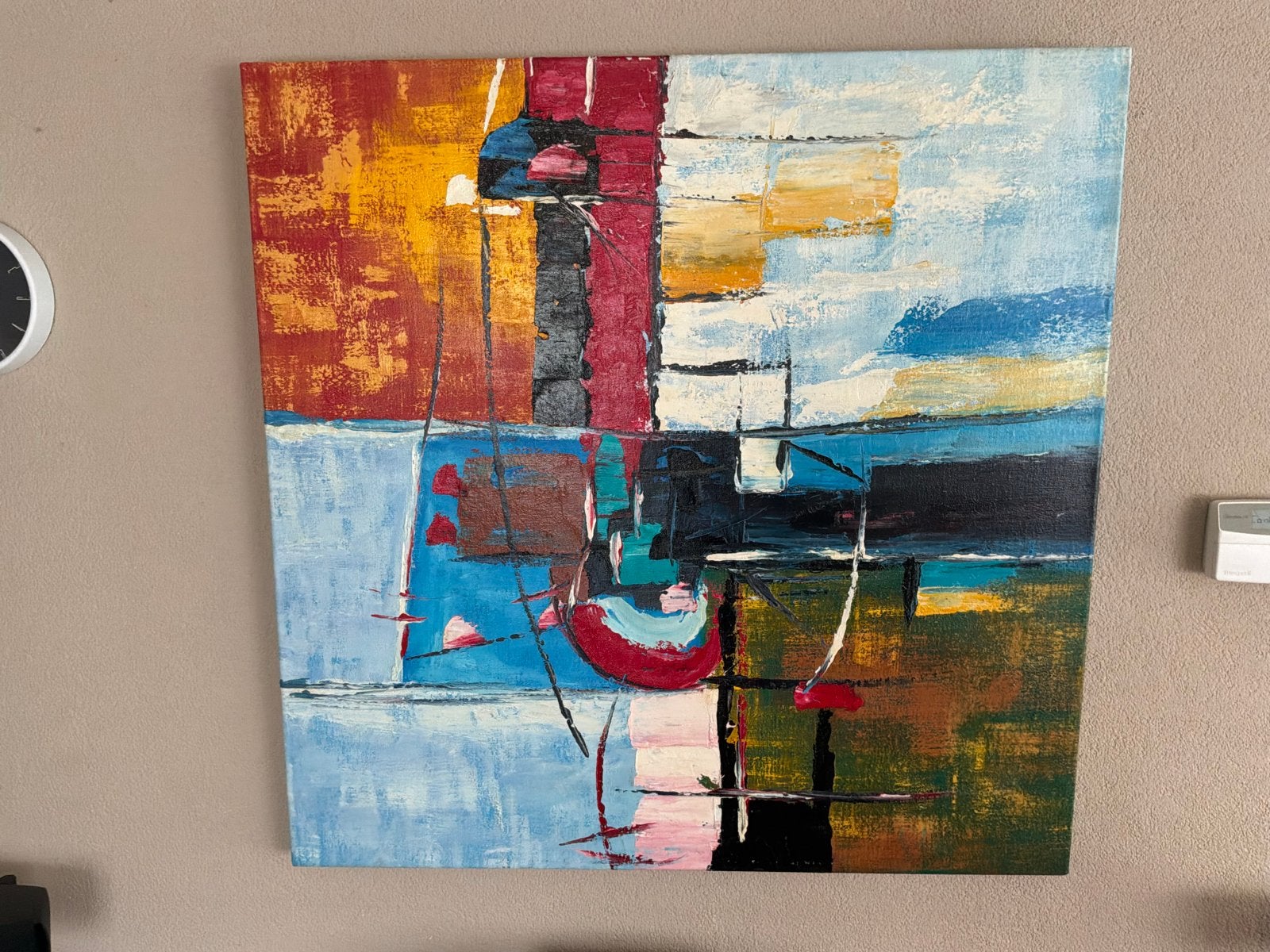 Lin Sheng Yang - Lch 03 Olieverf op doek 100x100 cm, Ophalen