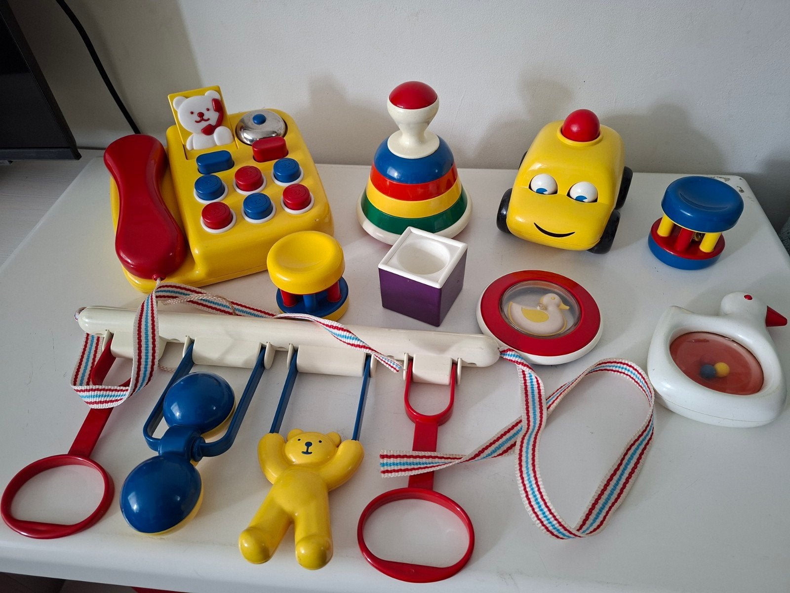 Ambi Toys speelgoed set - Vintage baby- en peuterspeelgoed, Ophalen of Verzenden, Gebruikt, Overige typen, Met wieltjes