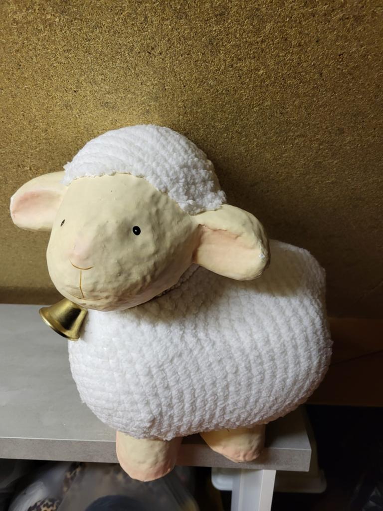 Decoratief schaap met bel - Zo goed als nieuw, Kinderen en Baby's, Speelgoed | Knuffels en Pluche, Zo goed als nieuw, Ophalen of Verzenden