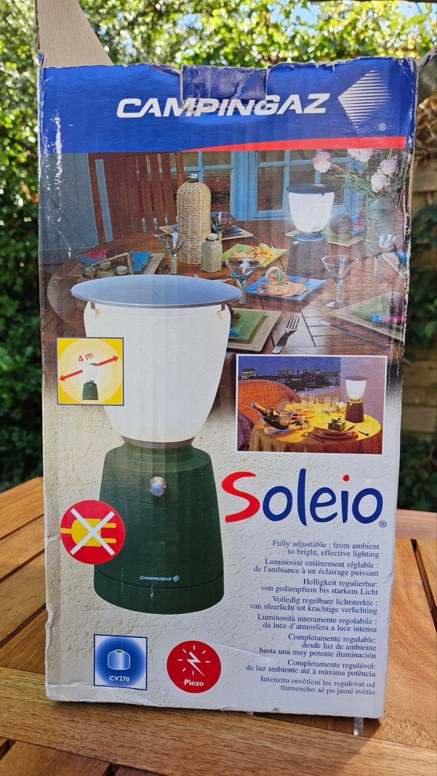 Campingaz Soleio Tafellamp / Tuinlamp - Nieuwstaat, Ophalen, Zo goed als nieuw