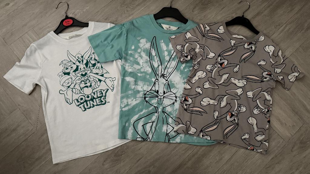 3 Stoere Looney Tunes shirtjes maat 110! Leuke CADEAUTIP!, Kinderen en Baby's, Kinderkleding | Maat 110, Verzenden, Zo goed als nieuw