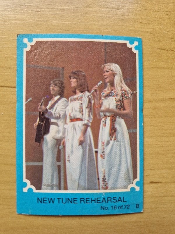 ABBA Australisch verzamekaartje, 1960 tot 1980, Ophalen of Verzenden, Zo goed als nieuw, Prent