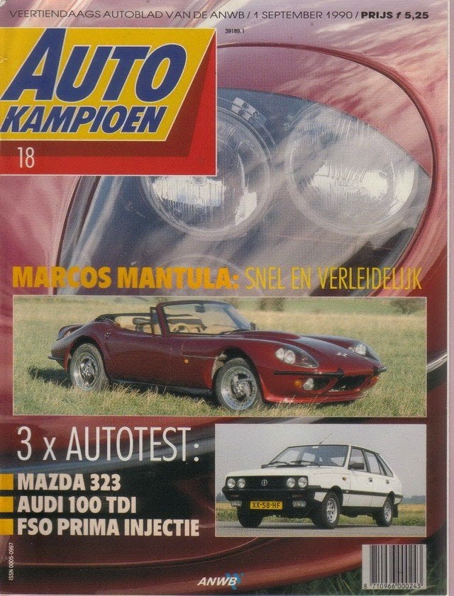 Autokampioen 18 1990 : Honda NSX - Marcos Mantula - Audi 100, Ophalen of Verzenden, Gelezen, Algemeen
