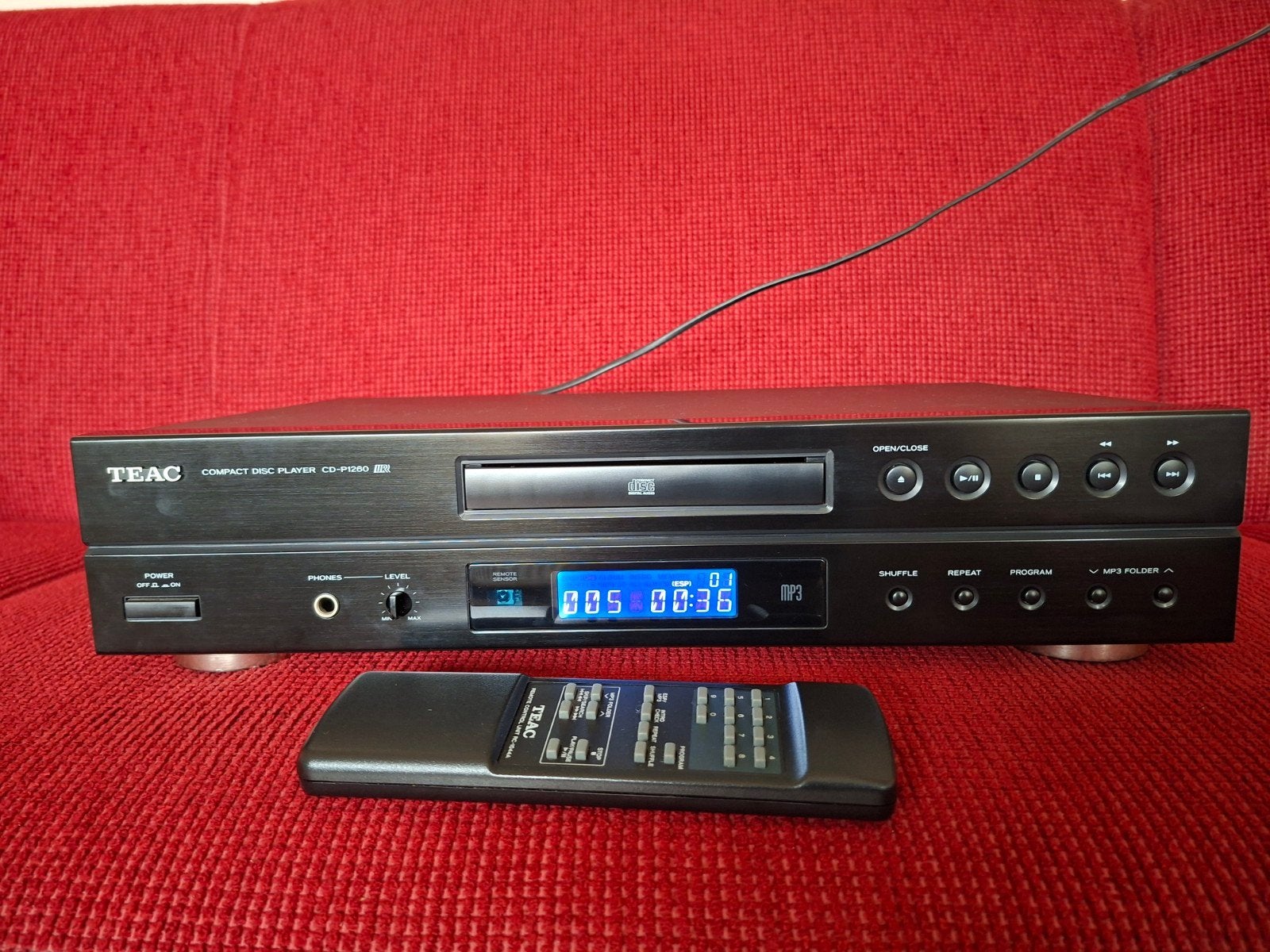 TEAC CD-P 1260 speelt ook MP3 met afstandbediening, Ophalen, Gebruikt, Overige merken