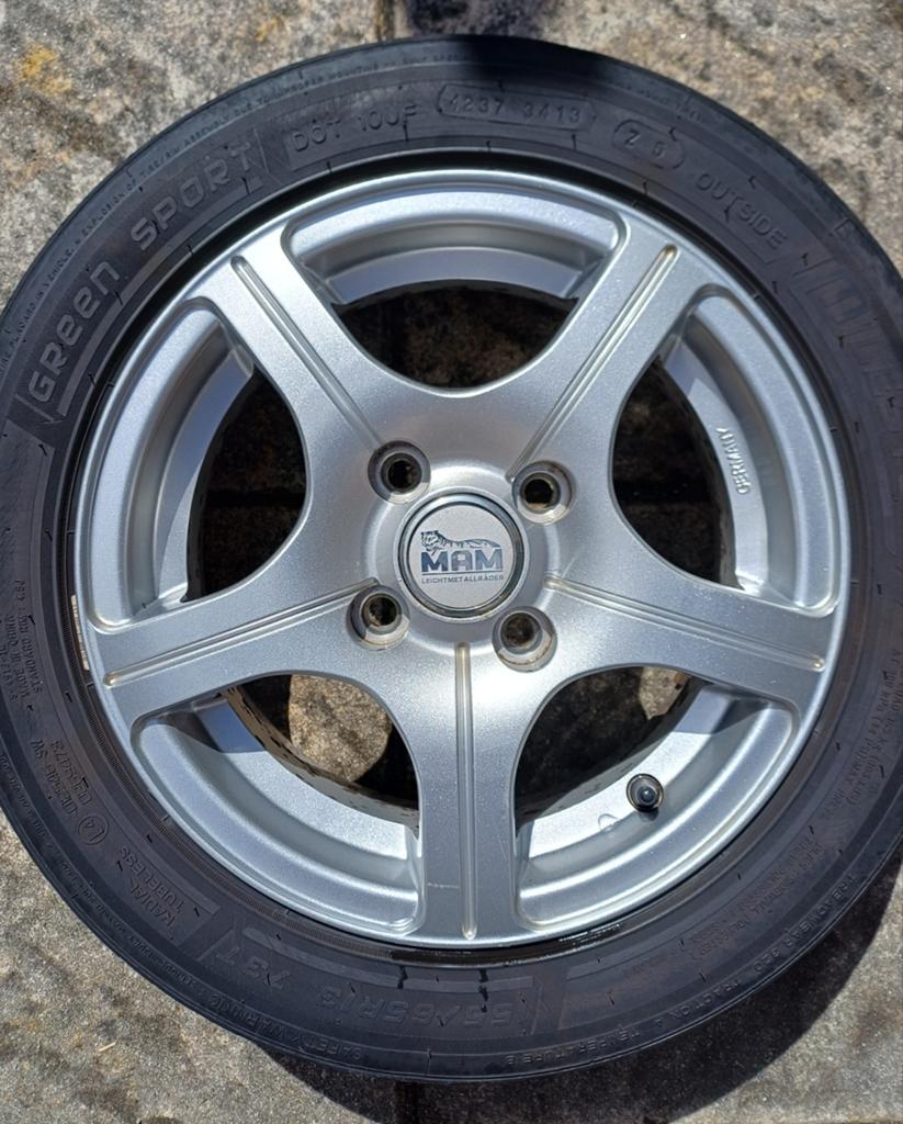4 st. 13 INCH x 5 lichtmetaal 4x100, Ophalen, Gebruikt