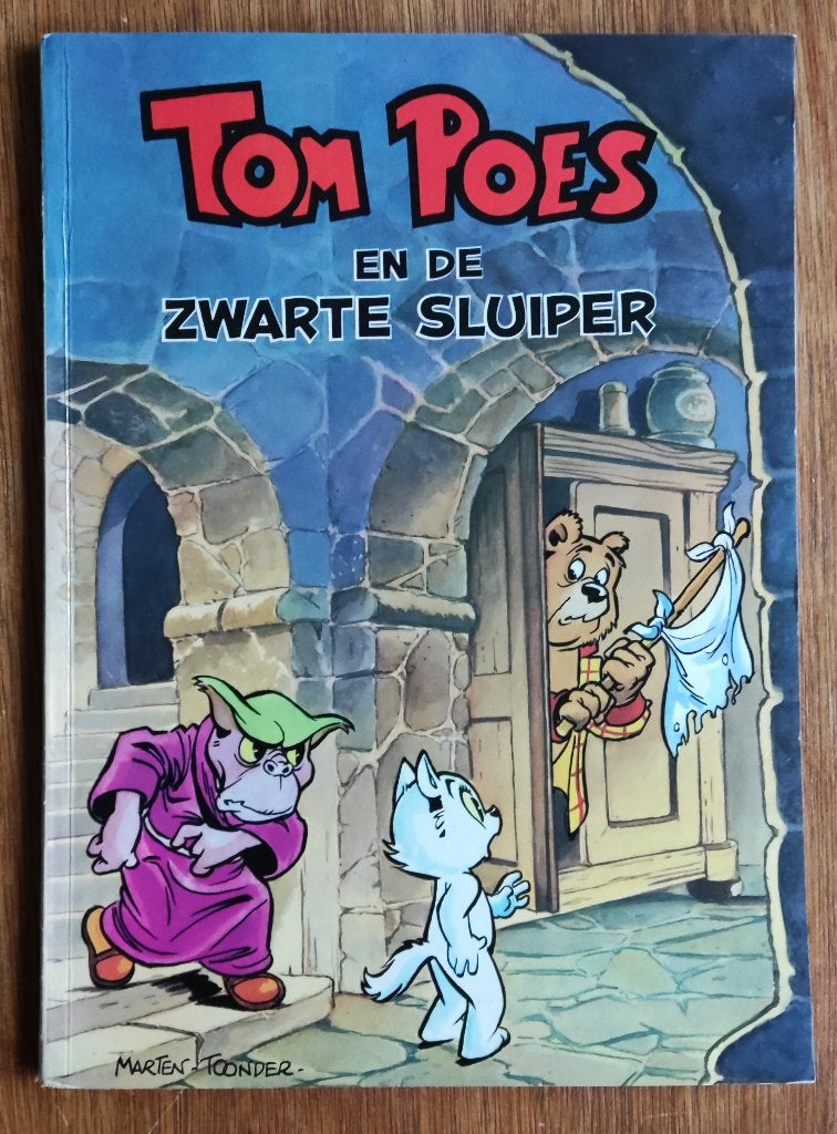 Tom Poes en de zwarte sluiper - Maarten Toonder, Eén stripboek, Ophalen of Verzenden, Gelezen