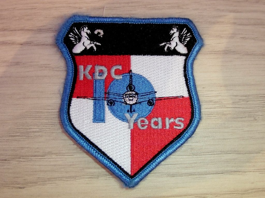 Patch RNLAF 334 Squadron KDC-10 Years, Verzenden, Luchtmacht, Nederland, Embleem of Badge