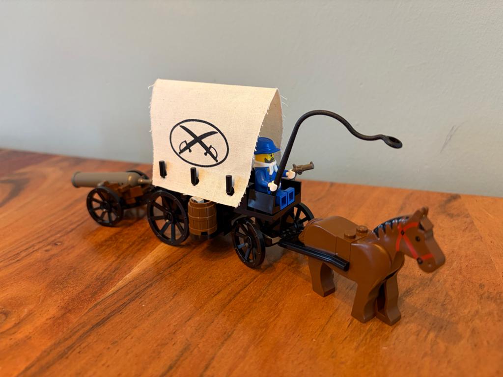 LEGO 6716 Covered Wagon - Western Set met Kanon en Paard, Gebruikt, Overige thema's, Lego, Ophalen of Verzenden