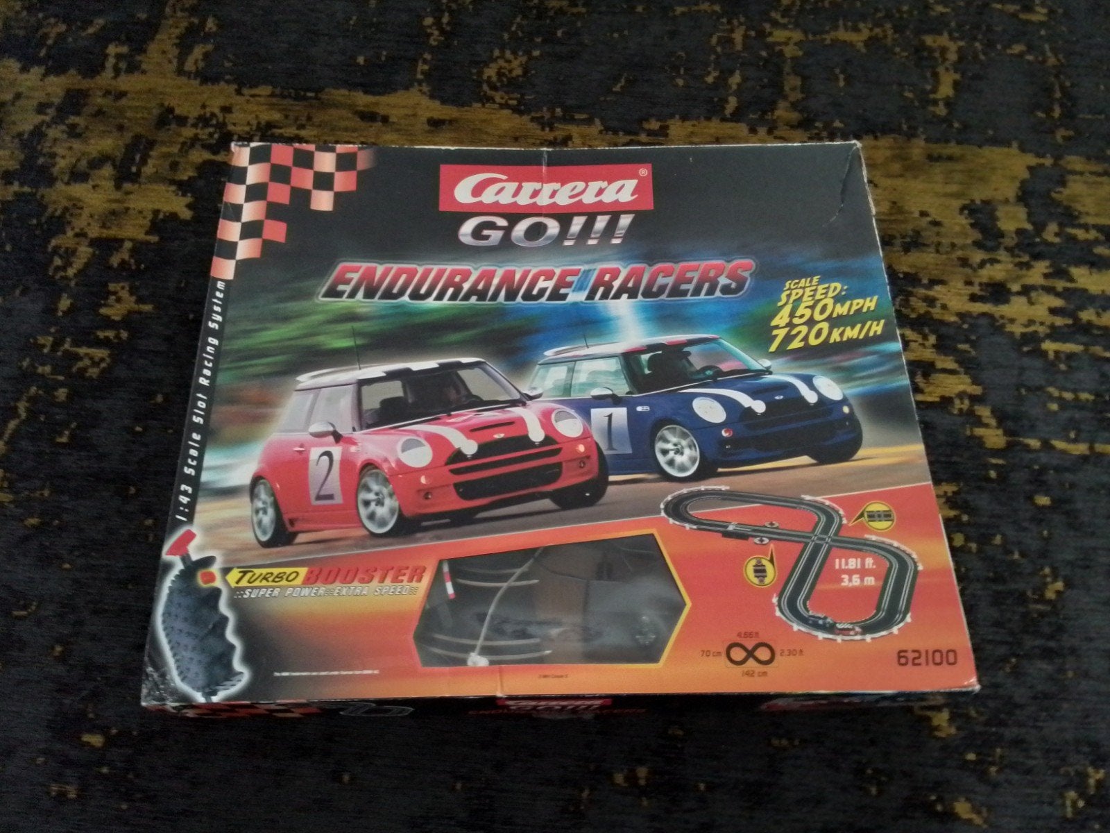 Carrera GO!!! Endurance Racers racebaan met 2 Mini's, Ophalen, Carrera, Elektrisch, Met looping
