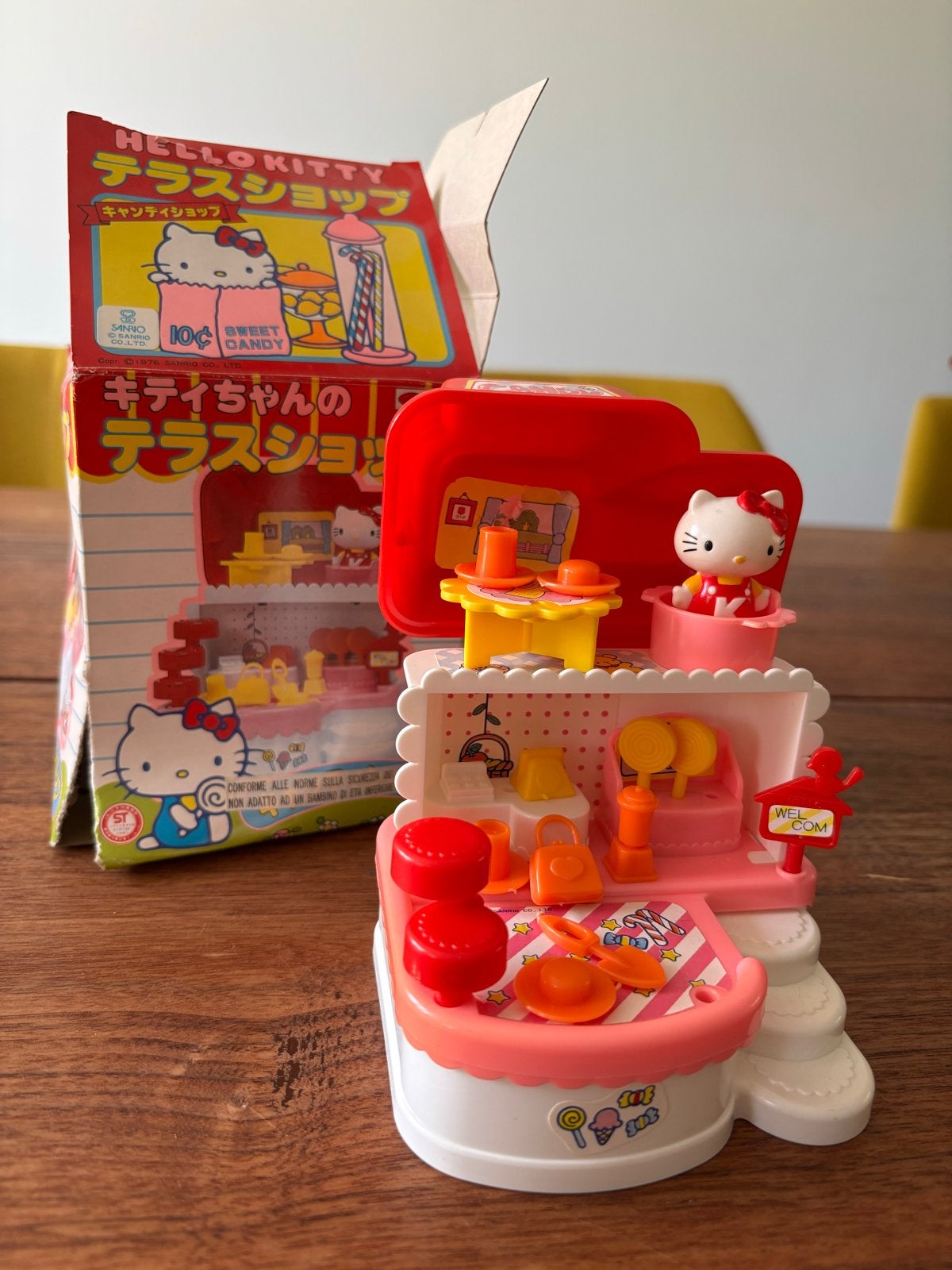 Hello Kitty Terras, snoep Shop - Vintage Speelset, Ophalen of Verzenden, Gebruikt, Meisje