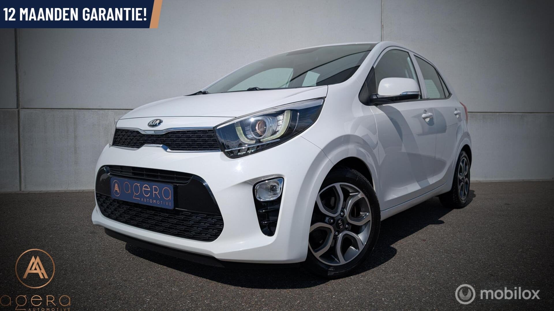 Kia Picanto 1.0 CVVT First Edition, Super Compleet En Mooi!, Voorwielaandrijving, Stof, Gebruikt, Met garantie (alle)