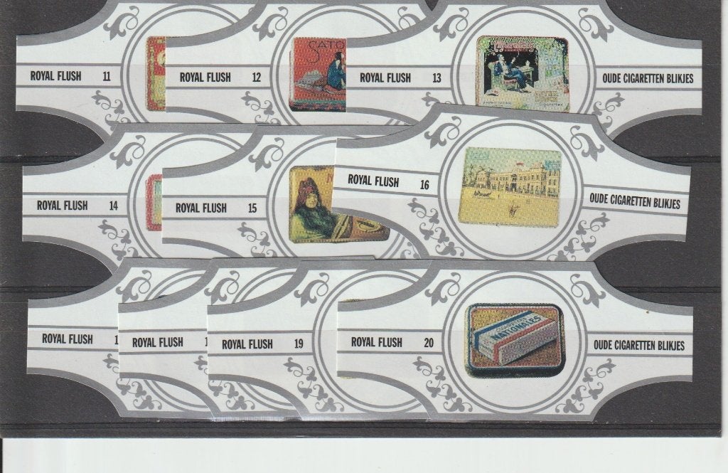 reeks 79  cigaretten reclamen  1-10 sigarenbanden, Ophalen of Verzenden, Zo goed als nieuw, Sigarenbandjes