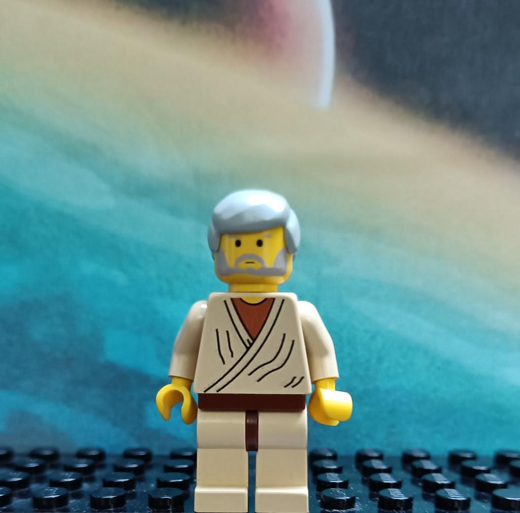 Lego Obi-Wan Kenobi - Old, Yellow Head, Light Bluish, Gebruikt, Star Wars, Lego, Ophalen of Verzenden