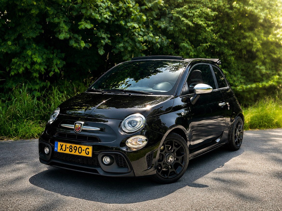Abarth 595 C Turismo 1.4 T-Jet 2019 | Beats | Leder, Auto's, Fiat, Voorwielaandrijving, 4 cilinders, Zwart, Origineel Nederlands