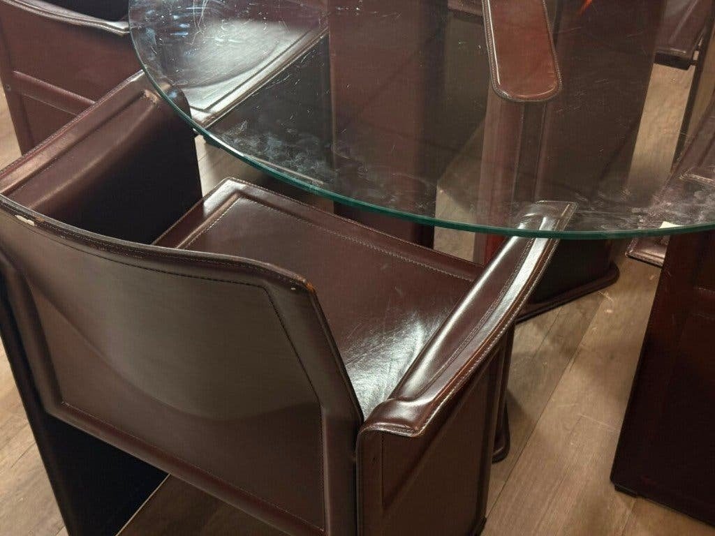 Matteo Grassi Korium Set – Leer | Tito Agnoli, Ophalen, Bruin, Design, Zo goed als nieuw