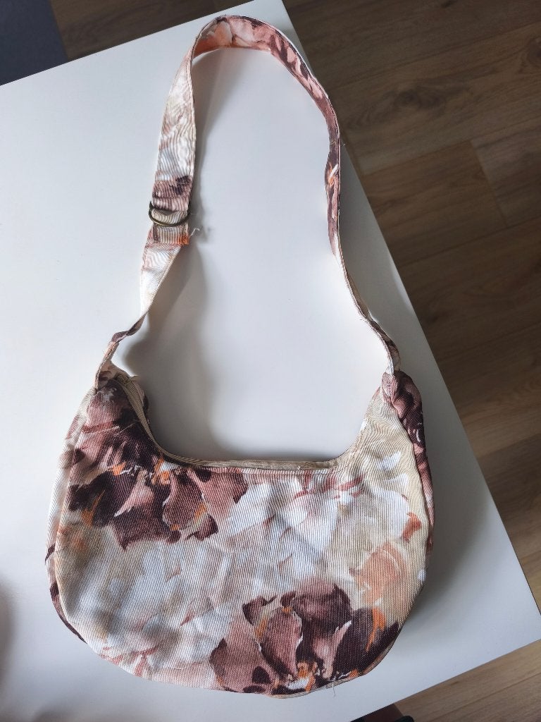 Handmade Earthy intage Floral Hobo Bag, Verzenden, Nieuw, Beige, Schoudertasje