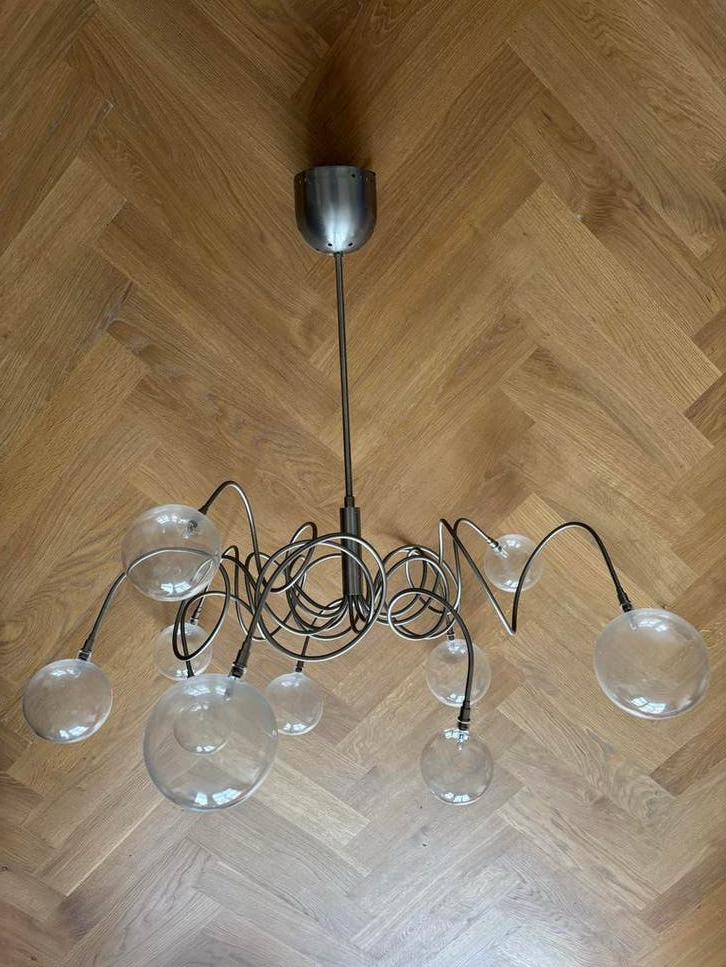 Harco Loor Big Bubbles hanglamp / kroonluchter - 10 lampen, Ophalen of Verzenden, Zo goed als nieuw, Glas, 75 cm of meer