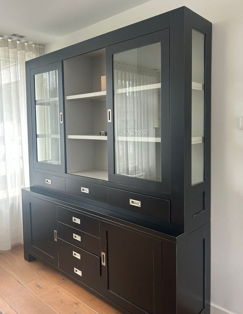 Houten Buffetkast/Wandkast (Troubadour), Ophalen, Gebruikt, Met deur(en), 200 cm of meer