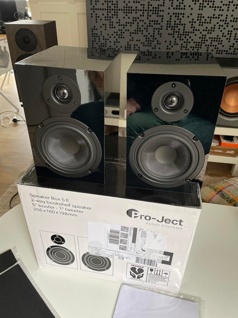 Pro-Ject Speaker Box 5E boekenplank speakers, Audio, Tv en Foto, Overige merken, Ophalen of Verzenden, Zo goed als nieuw, Minder dan 60 watt