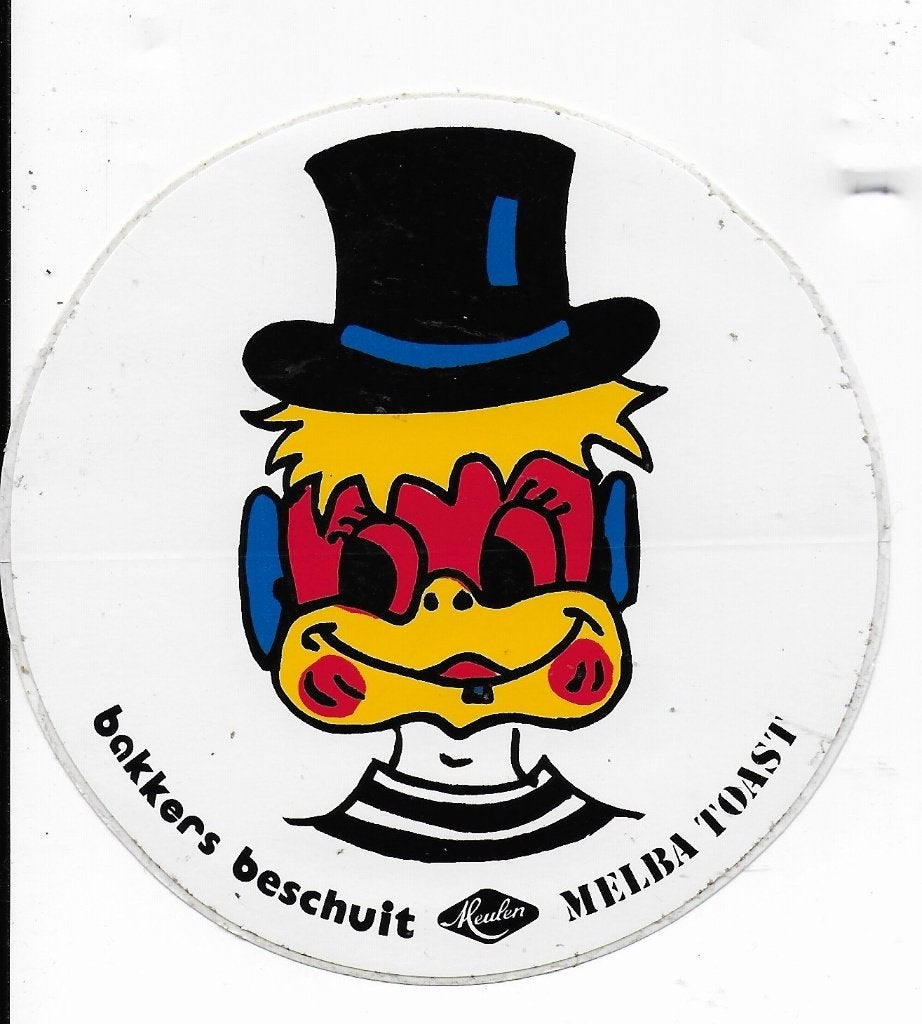 So173 sticker meulen melba toast bakkers beschuit, Ophalen of Verzenden, Zo goed als nieuw, Bedrijf of Vereniging