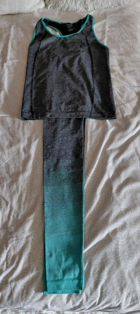 Australian trainingsset top en legging, Kleding | Dames, Sportkleding, Ophalen of Verzenden, Zo goed als nieuw, Zwart, Fitness of Aerobics