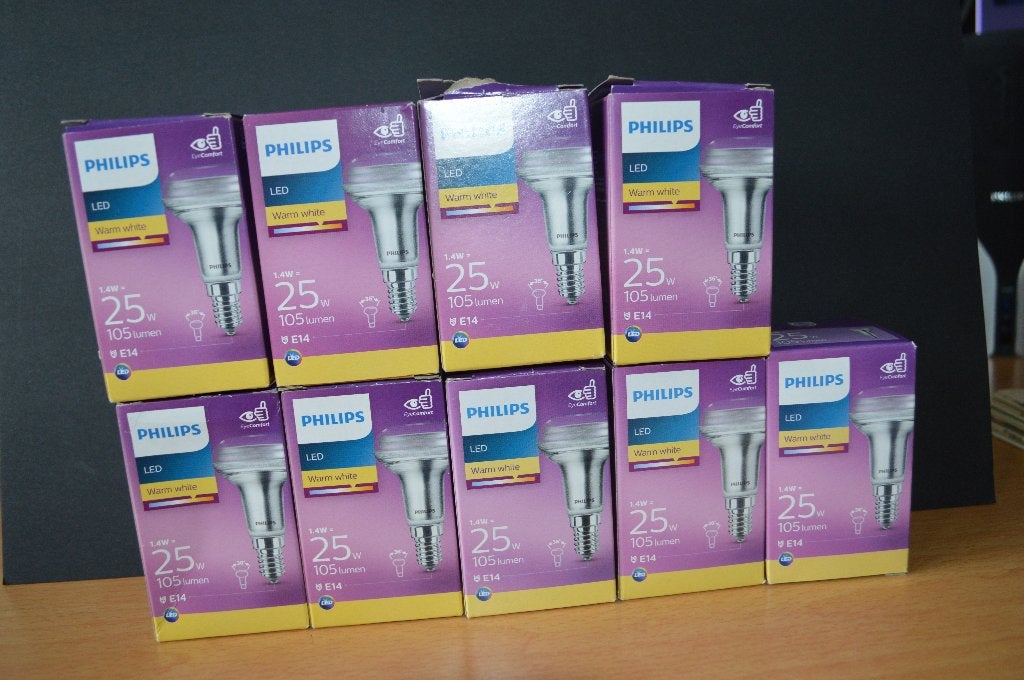 9 splinter nieuwe Philips led reflector R50 lampen, Philips, Led-lamp, E14 (klein), Nieuw