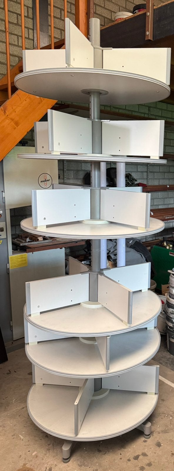 Roteerbare klapper/ ordner molen, Huis en Inrichting, Kasten | Boekenkasten, Ophalen, Gebruikt, 200 cm of meer, 50 tot 100 cm