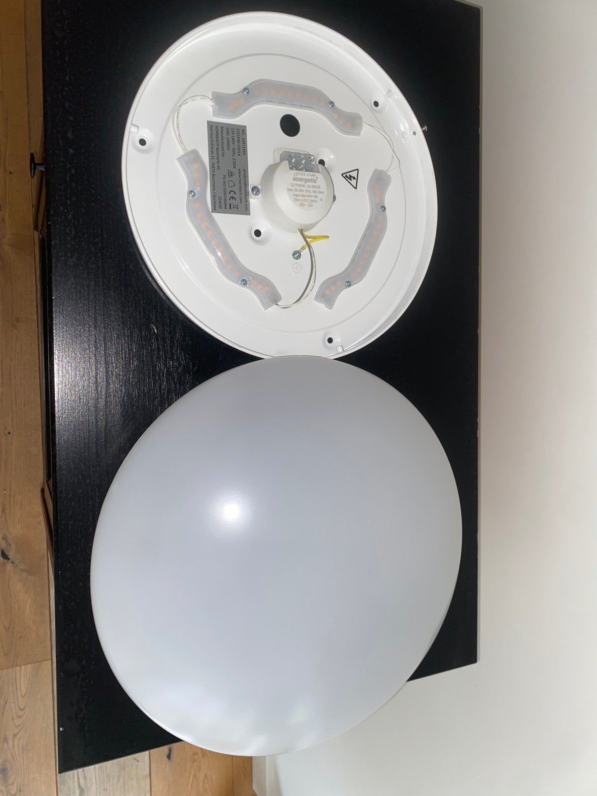 Plafonnière Hornbach 30cm, Ophalen of Verzenden, Nieuw, Kunststof