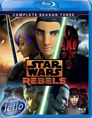 Blu-ray: Star Wars Rebels, Seizoen 3 (2017) nieuw UK nietNLO, Cd's en Dvd's, Ophalen of Verzenden, Nieuw in verpakking, Tv en Series