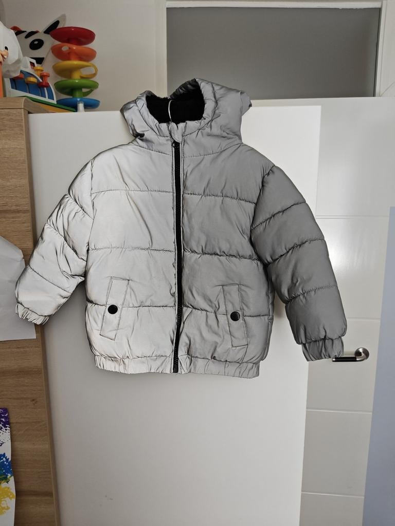 Reflecterende jas maat 92 - Veilig en Warm!, Kinderen en Baby's, Kinderkleding | Maat 92, Ophalen, Jongen of Meisje, Zo goed als nieuw