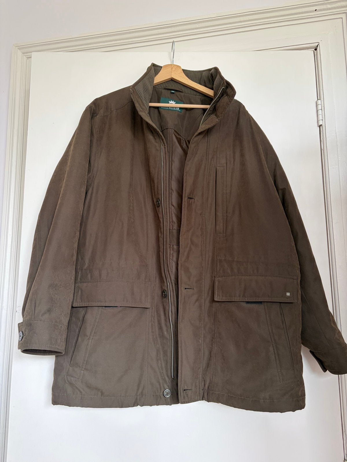 Kingfield herenjas maat 52 (L) - Zo goed als nieuw, Kleding | Heren, Ophalen of Verzenden, Zo goed als nieuw, Maat 52/54 (L), Bruin