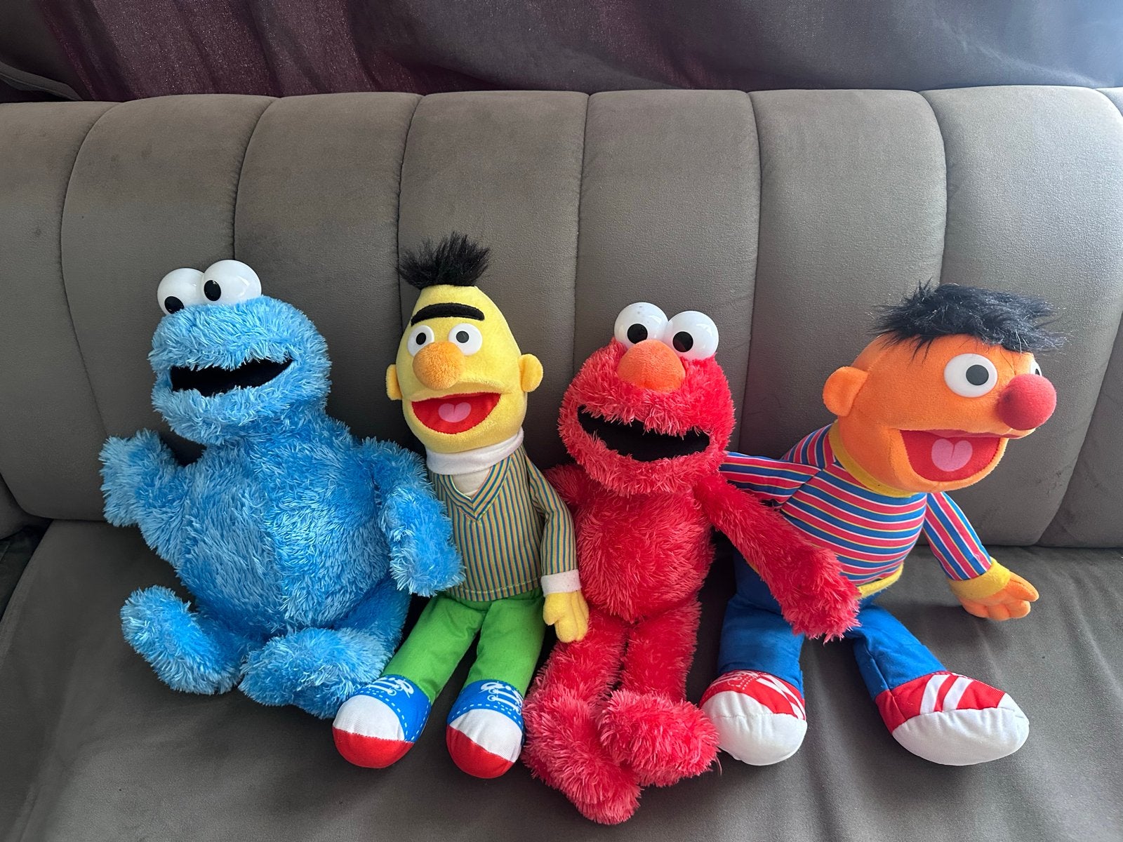 Sesamstraat Knuffels: Elmo, Koekiemonster, Bert & Ernie, Ophalen, Gebruikt, Overige merken, Overige karakters
