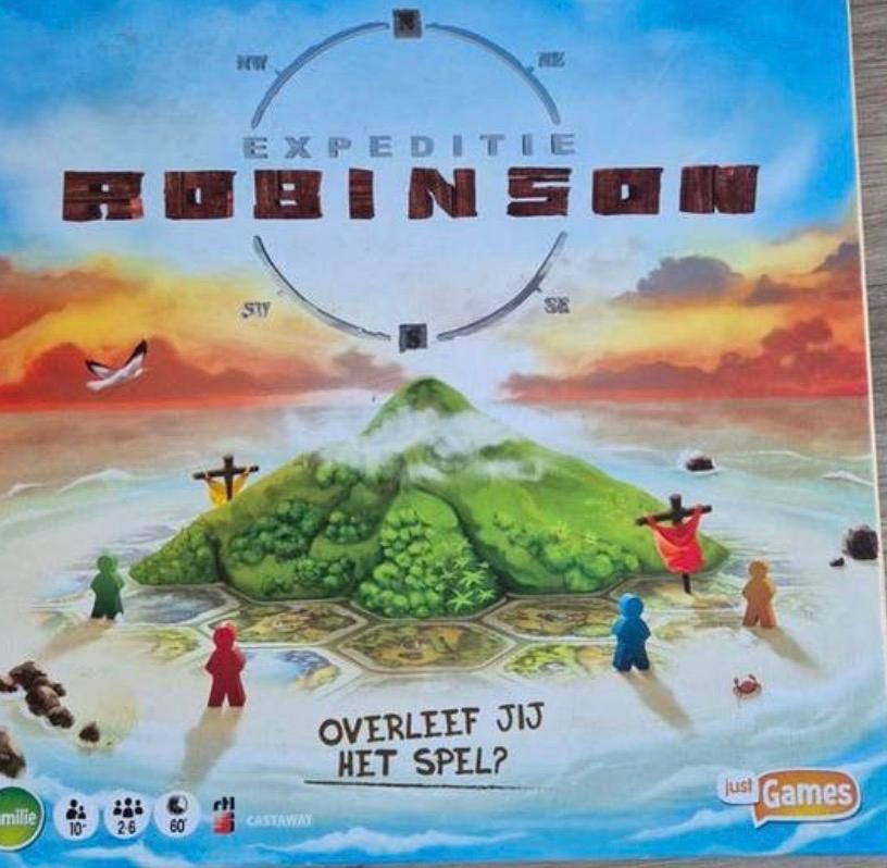 Expeditie Robinson Bordspel - Overleef jij het spel?, Drie of vier spelers, Ophalen of Verzenden, Zo goed als nieuw