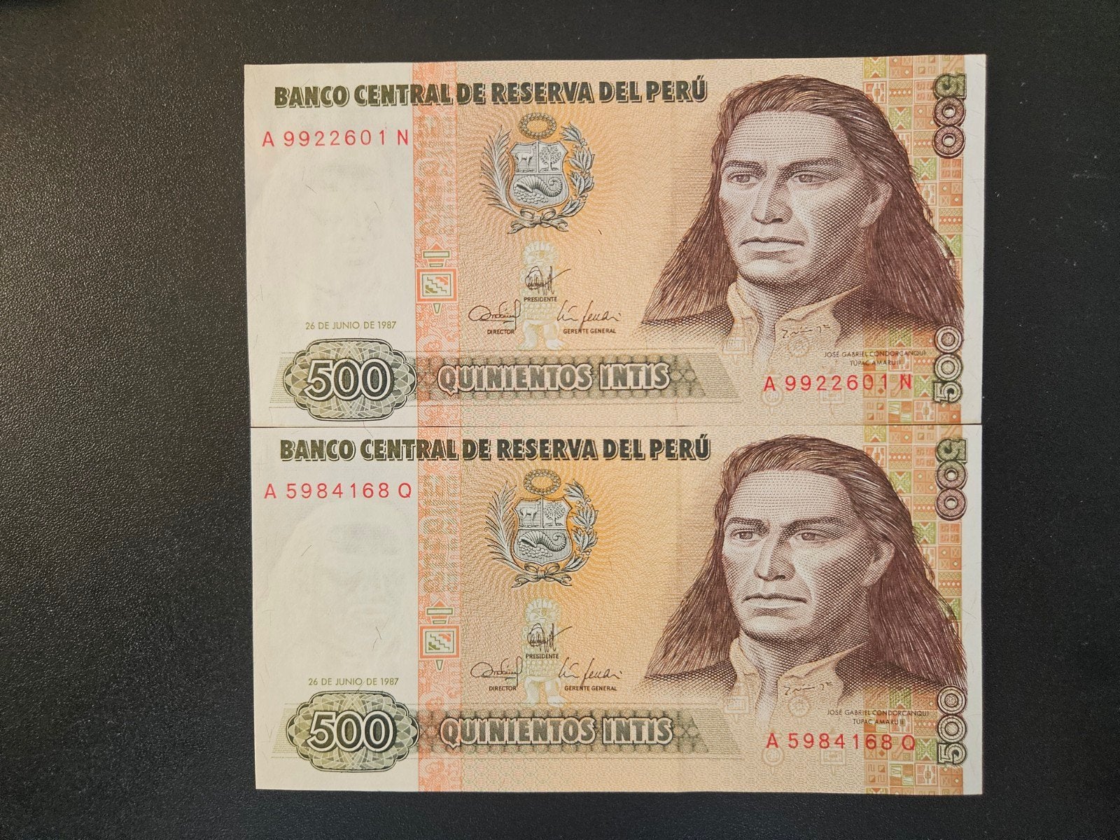 Peru pick 134b 1987 UNC, Verzenden, Zuid-Amerika, Los biljet