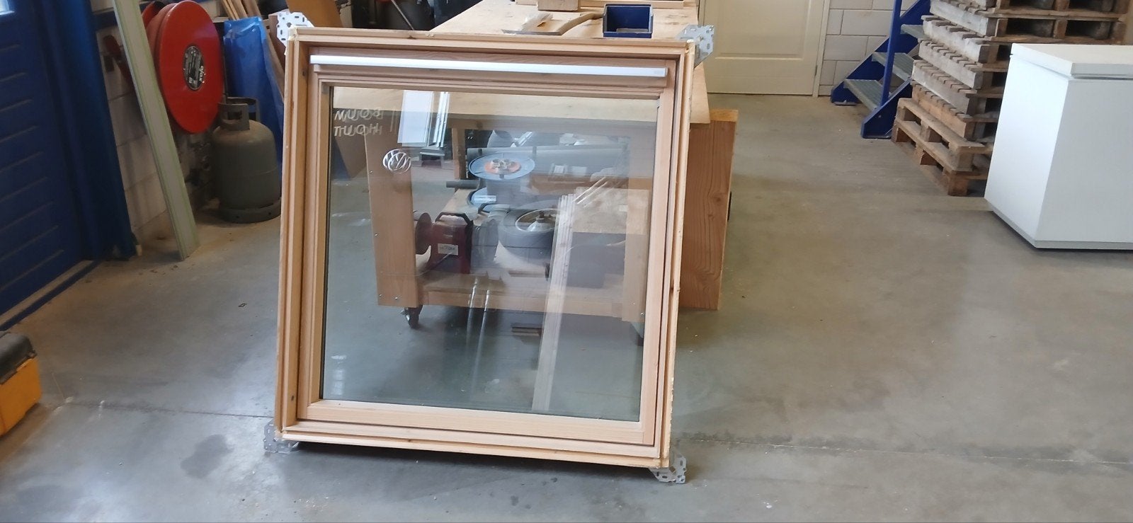 Dakraam 114x118 gebruikt, Doe-het-zelf en Verbouw, Glas en Ramen, Ophalen, Gebruikt, Minder dan 80 cm, Minder dan 80 cm