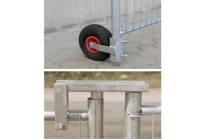 Bouwhekwiel massief rubber + bouwhekscharnier, Ophalen of Verzenden, Nieuw
