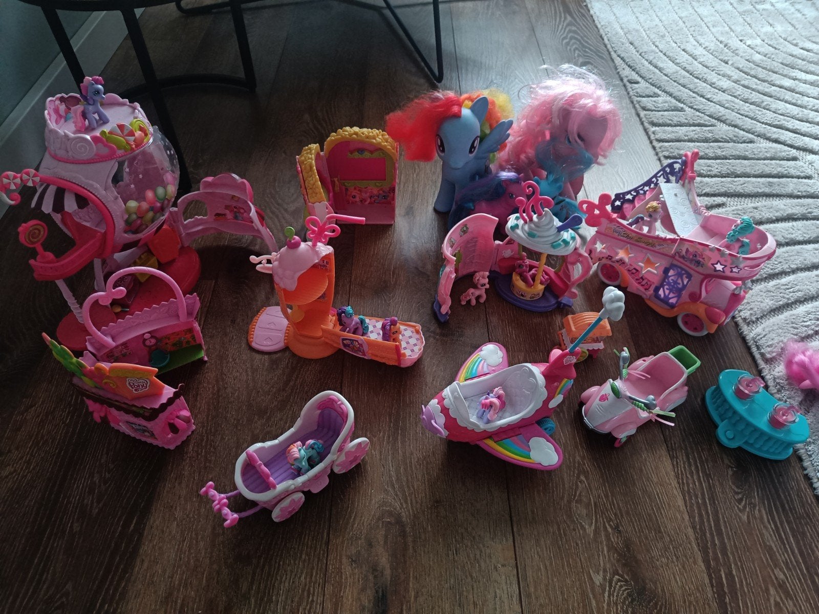 Grote set My Little Pony speelgoed met accessoires, Ophalen of Verzenden, Gebruikt, Overige typen
