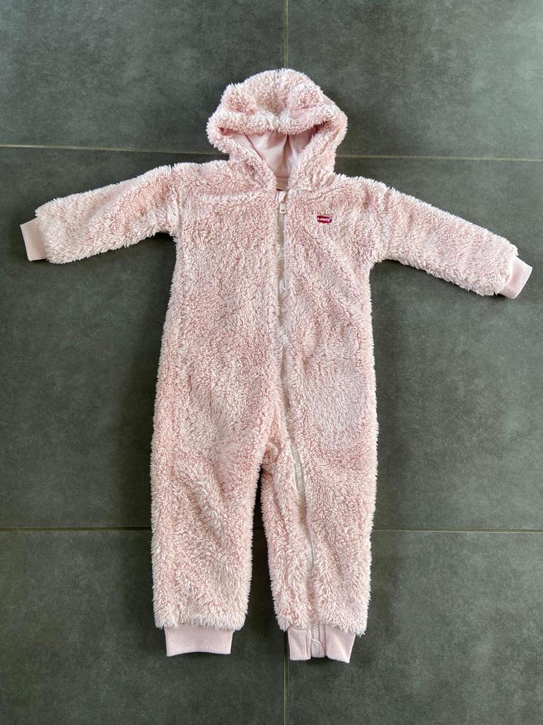 Levi’s roze teddy pak maat 92, Verzenden, Gebruikt, Meisje, Overige typen