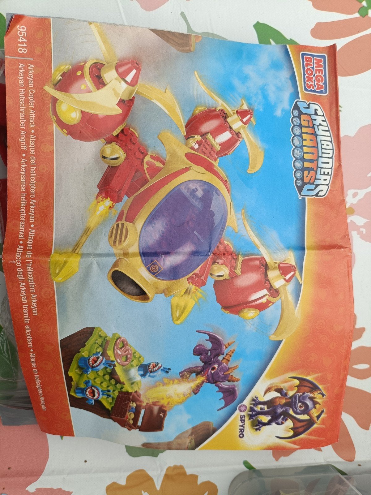 Mega Bloks Skylanders Giants Arkeyan Copter Attack, Ophalen of Verzenden, Gebruikt, Megabloks