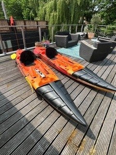 2 unieke Nieuw-Zeelandse Kajaks te koop, Watersport en Boten, Kajaks, Ophalen, Gebruikt, 2-persoons