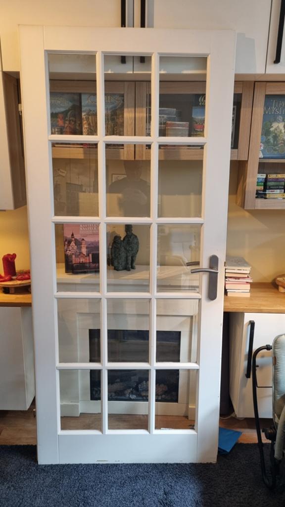 Gratis opdekdeur 211x93cm, Doe-het-zelf en Verbouw, Deuren en Horren, Ophalen, Gebruikt, 80 tot 100 cm, Binnendeur