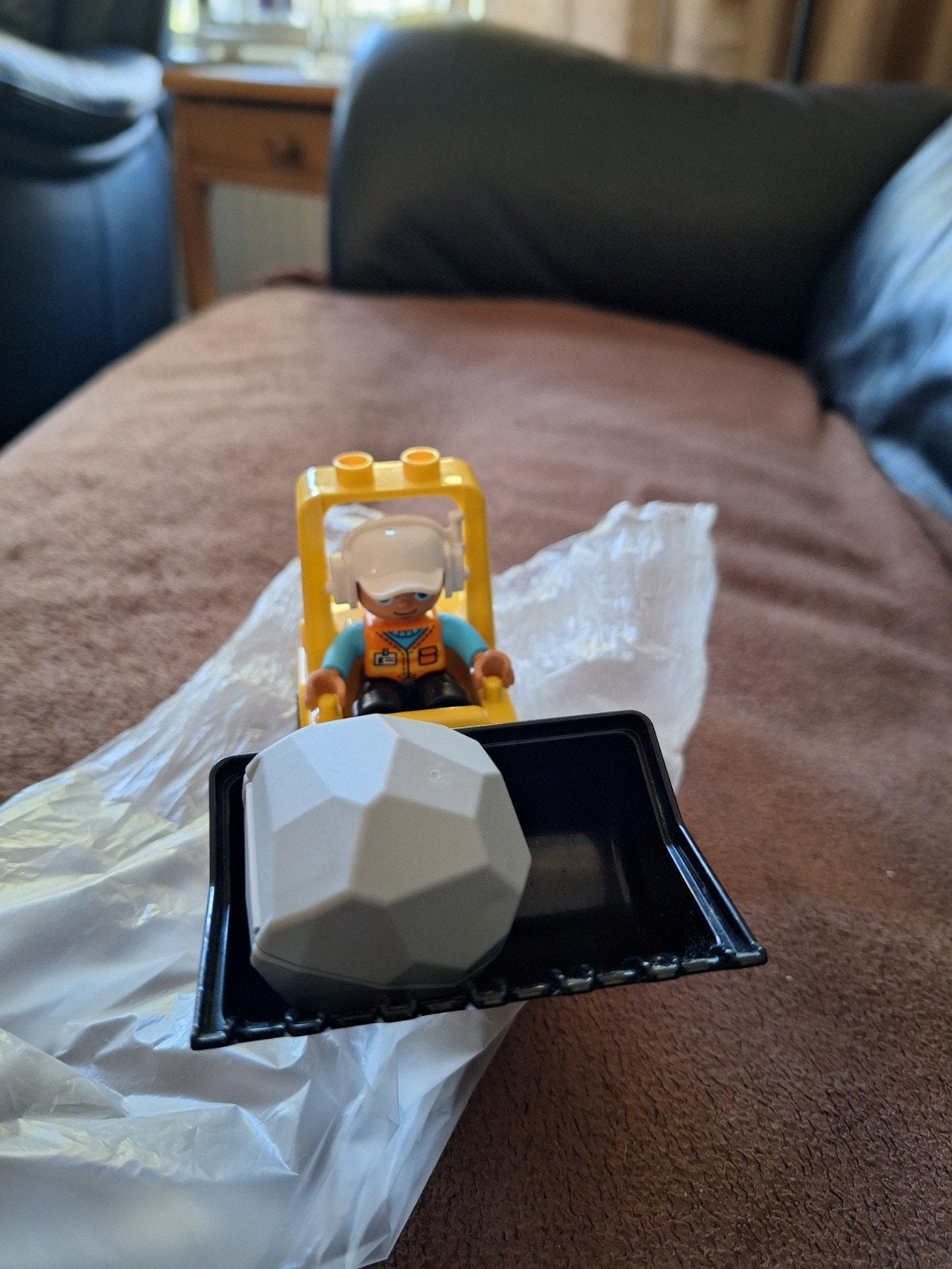 duplo bulldozer 10930 niet compleet, Ophalen, Zo goed als nieuw, Duplo